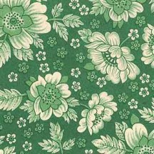 Green Floral Print Italian Paper ~ Carta Varese Italy